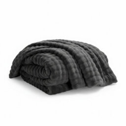 Rabbit Faux Fur Throw Blanket Ultra Soft Luxury Throw For Sofa And Bed Grey 150X200Cm - thumbnail 2