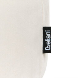 Beliani Footstool Delco Velvet Off-White - thumbnail 6