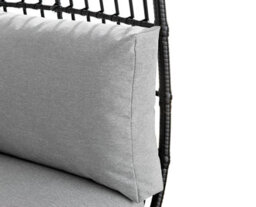 Furniturebox Black Rattan Resin Rattan For Outdoors & Thick Cushions - Garden Egg Chair & Patio Chair - thumbnail 7