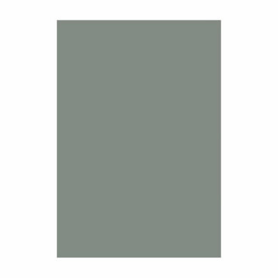 Slab Supermatt Kitchen Drawer - 140mm X 596mm - Pre-Drilled Mdf With Matching Edging - Sage Green