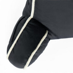 OHS Reading Pillow With Head Rest Super Soft High Back Support Bed Sofa, Black - thumbnail 5