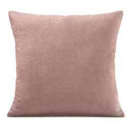 Luxury Living Plain Velvet Chenille Cushion Blush