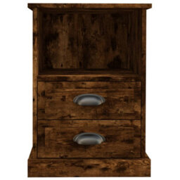 Berkfield Bedside Cabinets 2 Pcs Smoked Oak 43X36X60 Cm - thumbnail 7