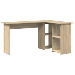 Walplus Desk With Shelf Sonoma Oak 142 X 102 X 73 Cm Engineered Wood - thumbnail 2