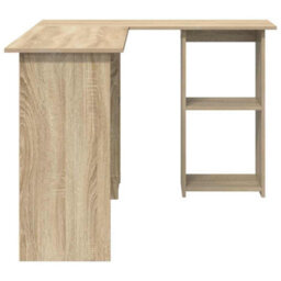 Walplus Desk With Shelf Sonoma Oak 142 X 102 X 73 Cm Engineered Wood - thumbnail 6