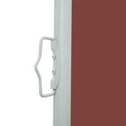 Walplus Patio Retractable Side Awning Garden Sun Shade Canopy Gazebo For Back Door, Porch, Patio 100X500 Cm Brown - thumbnail 4