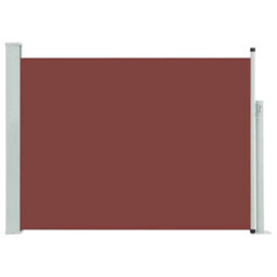 Walplus Patio Retractable Side Awning Garden Sun Shade Canopy Gazebo For Back Door, Porch, Patio 100X500 Cm Brown - thumbnail 2
