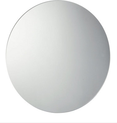 60Cm Circular Frameless Bathroom Mirror Wall Hanging Fittings Not Included - image 1