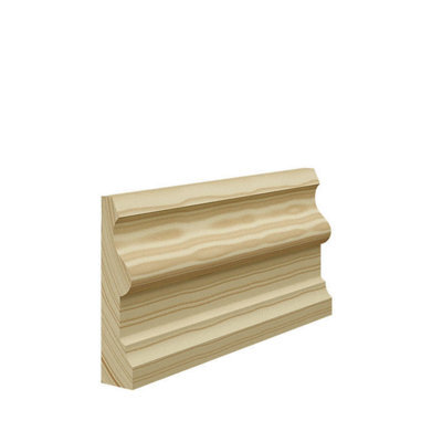 Skirting World Noble 1 Pine Architrave 94mm X 21mm Double Set (2 Legs 2440mm, 1 Head 2440mm), Primed (Pack Of 3)
