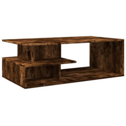 Berkfield Coffee Table Smoked Oak 102X55X35 Cm Engineered Wood - thumbnail 6