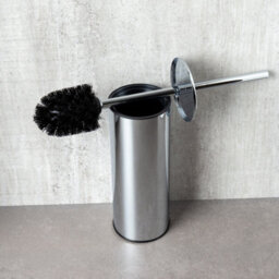 Plum&clay Ronda Round Chrome Toilet Brush & Holder - thumbnail 3