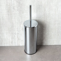 Plum&clay Ronda Round Chrome Toilet Brush & Holder - thumbnail 2