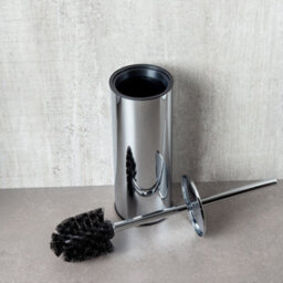 Plum&clay Ronda Round Chrome Toilet Brush & Holder - thumbnail 4