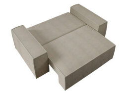 Malaga Small 2 Seater Sofa Bed Compact Fold Out With Hidden Storage Comfortable Seating Black - thumbnail 3