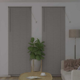 Berkfield Window Blind With Curtains Manual Silver Aluminium - thumbnail 3