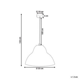Wyld and Coco Luma Living Grey Papier-Mâché Pendant Lamp, Handmade Shade, W33 X H132Cm, Led-Friendly - thumbnail 4