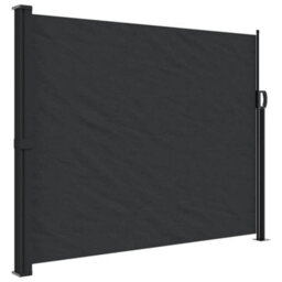 Walplus Retractable Side Awning Garden Sun Shade Canopy Gazebo For Back Door, Porch, Patio Black 160X600 Cm - thumbnail 2