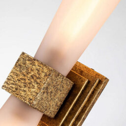 Luminosa Lighting Elstead Kristy Up & Down Wall Lamp Contemporary Distressed Gold 3000K Ip44 2X G9 - thumbnail 5