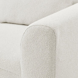 Furniturebox Uk Drift Cream Boucle Fabric 3 Seater Modular Sofa - thumbnail 4