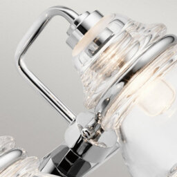 Luminosa Lighting Luminosa Kichler Talland Bathroom Wall Lamp Polished Chrome, Ip44 - thumbnail 3