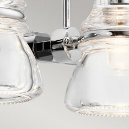 Luminosa Lighting Luminosa Kichler Talland Bathroom Wall Lamp Polished Chrome, Ip44 - thumbnail 2