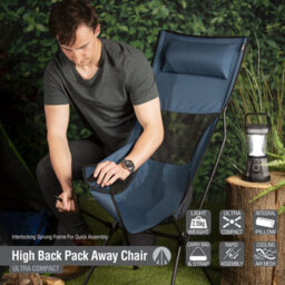 Folding Outdoor Chair With Carry Bag Green, Pack Away Easy, Durable - thumbnail 6