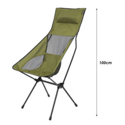 Folding Outdoor Chair With Carry Bag Green, Pack Away Easy, Durable - thumbnail 7