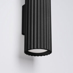 Sollux Lighting Karbon Aluminum Black 2 Lights Minimalist Wall Light - thumbnail 4