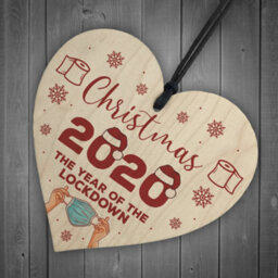 Red Ocean Lockdown Year Gift Christmas 2020 Christmas Bauble Tree Decoration Family Gift - thumbnail 6
