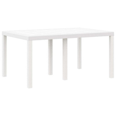 Berkfield Modern Garden Dining Set 5 Pcs White - image 1