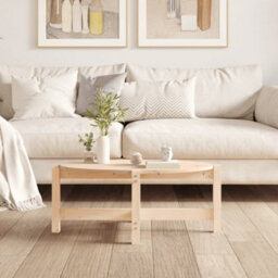 Berkfield Coffee Table 87X48X35 Cm Solid Wood Pine - thumbnail 3