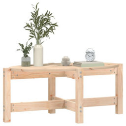 Berkfield Coffee Table 87X48X35 Cm Solid Wood Pine - thumbnail 4