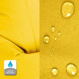 Beautiful Beanbags Beanbag Cube Footstool - Water-Resistant Bean Bag Pouffe For Indoor Or Outdoor Use - Yellow - thumbnail 2