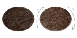 RugsX Bathroom Rug Synergy Circle, Glamour, Non-Slip, Soft - Lurex Beige Circle 50 Cm - thumbnail 3