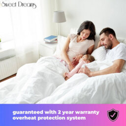 Sweet Dreams Luxury Fleece Electric Blanket Double Size, Machine Washable Underblanket, Digital Control, Overheat Protection - thumbnail 7