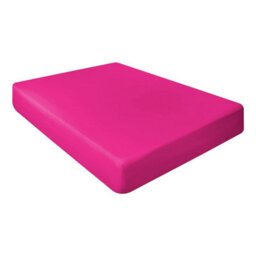 "Ameha Hot Pink Fitted Sheet 40Cm Extra Deep Pocket Elastic Corners Soft Microfiber Fitted Sheet 16"" Super King 180X200Cm" - thumbnail 1