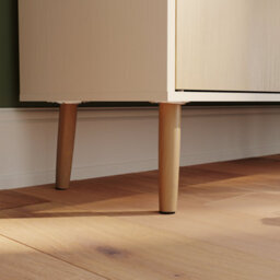 Lassic Vida Designs 3 Door 1 Drawer Sideboard, Oak & White - thumbnail 3