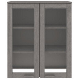 Berkfield Top For Highboard Light Grey 85X35X100 Cm Solid Wood Pine - thumbnail 5