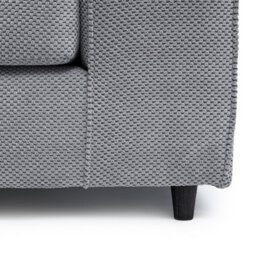 Abakus Direct Jumbo Grid Grey 3 Seater Sofa Plush Comfort With Deeply Padded Cushions - thumbnail 8