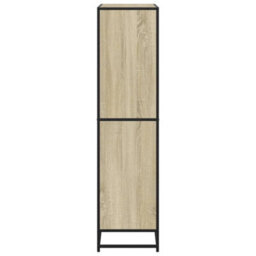 Berkfield Bookcase Sonoma Oak 80.5X35X139 Cm Engineered Wood - thumbnail 5