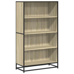 Berkfield Bookcase Sonoma Oak 80.5X35X139 Cm Engineered Wood - thumbnail 2