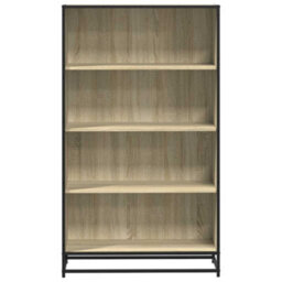 Berkfield Bookcase Sonoma Oak 80.5X35X139 Cm Engineered Wood - thumbnail 4
