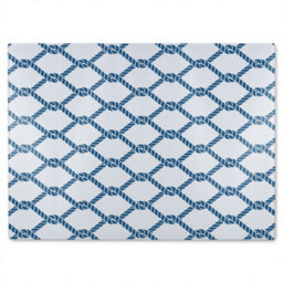 Benjamin Tate Design Navy Chainlink Rope Glass Chopping Boarddesigner Style