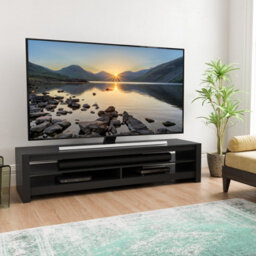 "Avf Calibre 1.8M Tv Stand, For Tvs Up To 85"" - Black Oak" - thumbnail 2