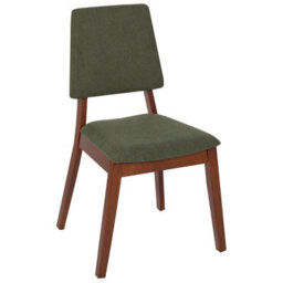 Beliani Set Of 2 Dining Chairs Merrill Wood Dark Green - thumbnail 6