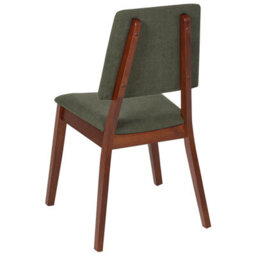 Beliani Set Of 2 Dining Chairs Merrill Wood Dark Green - thumbnail 5