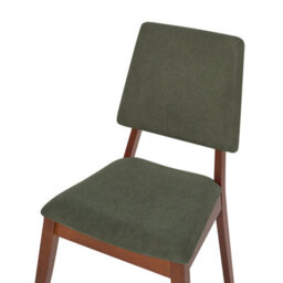 Beliani Set Of 2 Dining Chairs Merrill Wood Dark Green - thumbnail 7