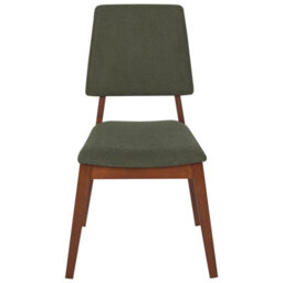 Beliani Set Of 2 Dining Chairs Merrill Wood Dark Green - thumbnail 4