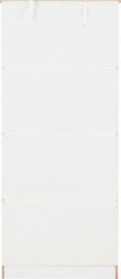 Seconique Portland 2 Door Wardrobe In White With Oak Effect Finish - thumbnail 6