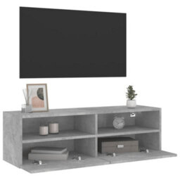 Berkfield Durable Tv Wall Cabinet Concrete Grey 100X30X30 Cm Engineered Wood - thumbnail 5